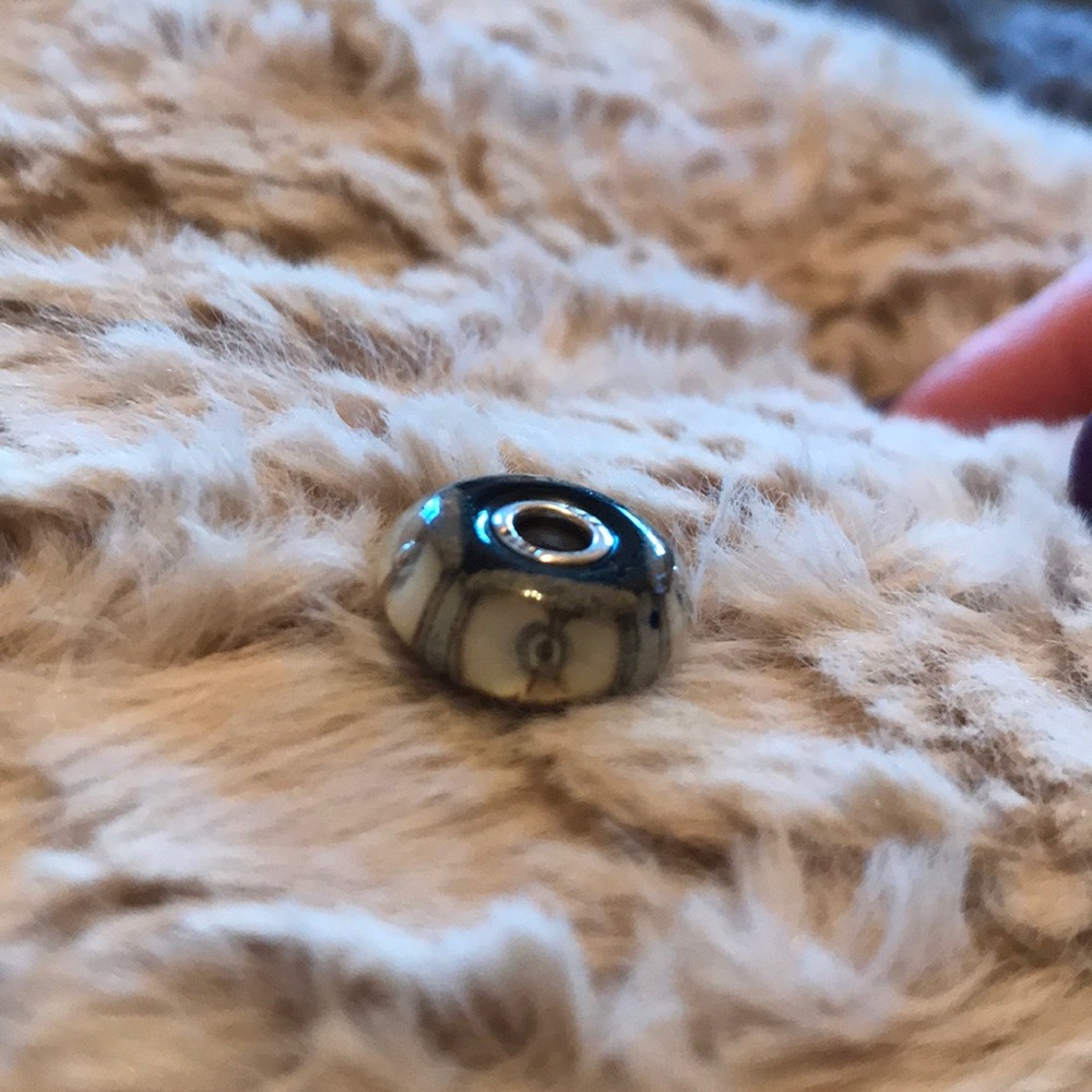 Glass Troll Bead “sand beach”